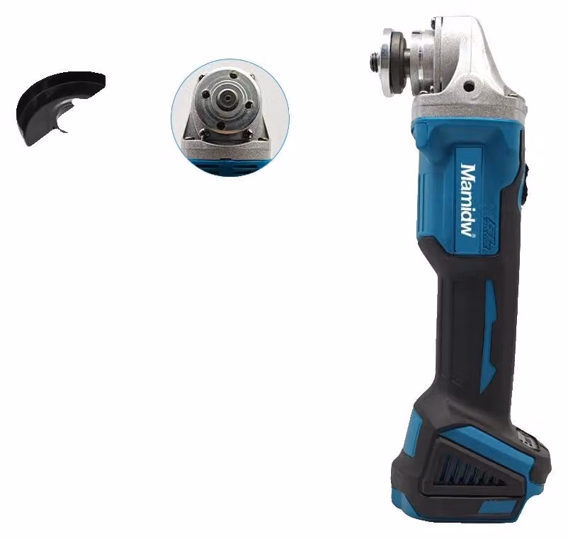 Smerigliatrice angolare, disco da 125 mm, velocità di 10.000 giri/min, senza batteria