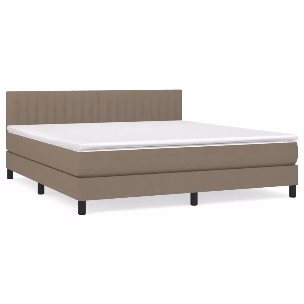 Letto Ibrido con Materasso e Struttura Imbottita vidaXL, Colore Beige, L/P/H: 180 x 200 x 203 cm – 2