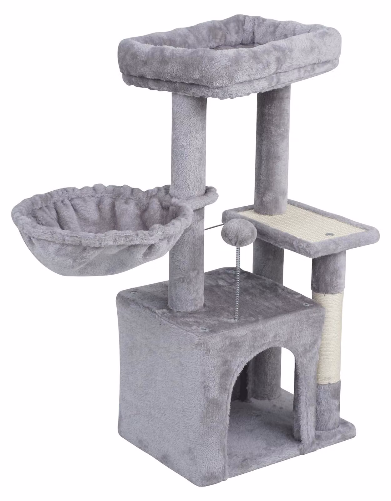 Rebel RA-1003 Tiragraffi per gatti 40 x 68 x 80 cm, grigio