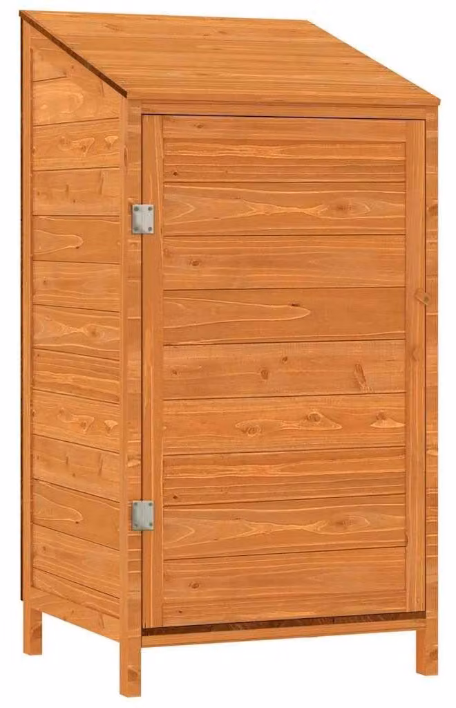 Casetta da giardino in legno massello di abete rosso, dimensioni 55 x 52 x 112 cm