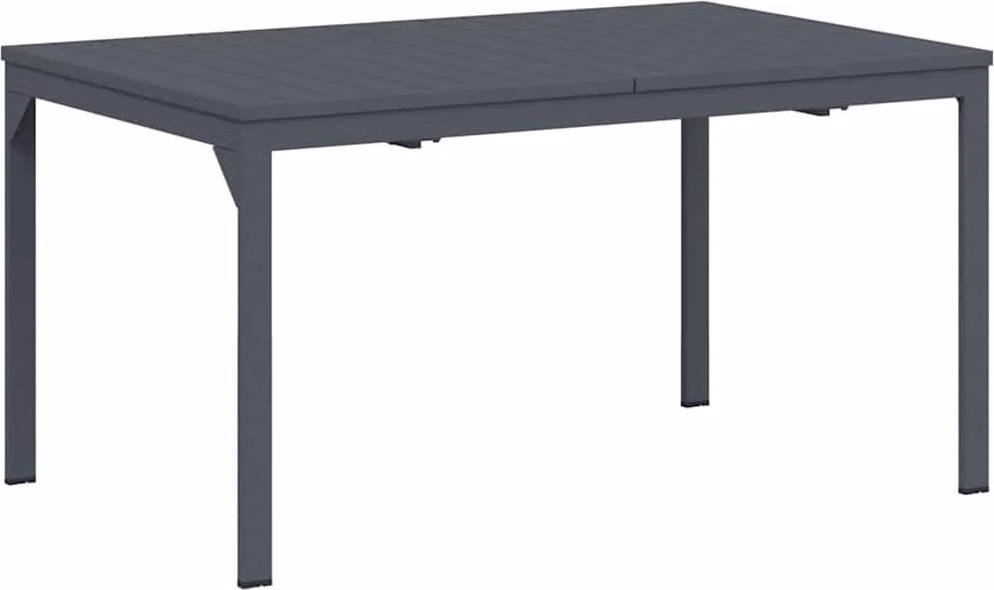 Tavolo da Pranzo da Esterno Antracite 210 x 90 x 73 cm Acciaio
