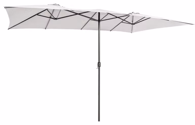 Ombrellone doppio - Schermo solare XXL - Ombrellone da giardino - Ombrellone per terrazza - Ombrellone per mercati - Extra grande, 426x265 cm