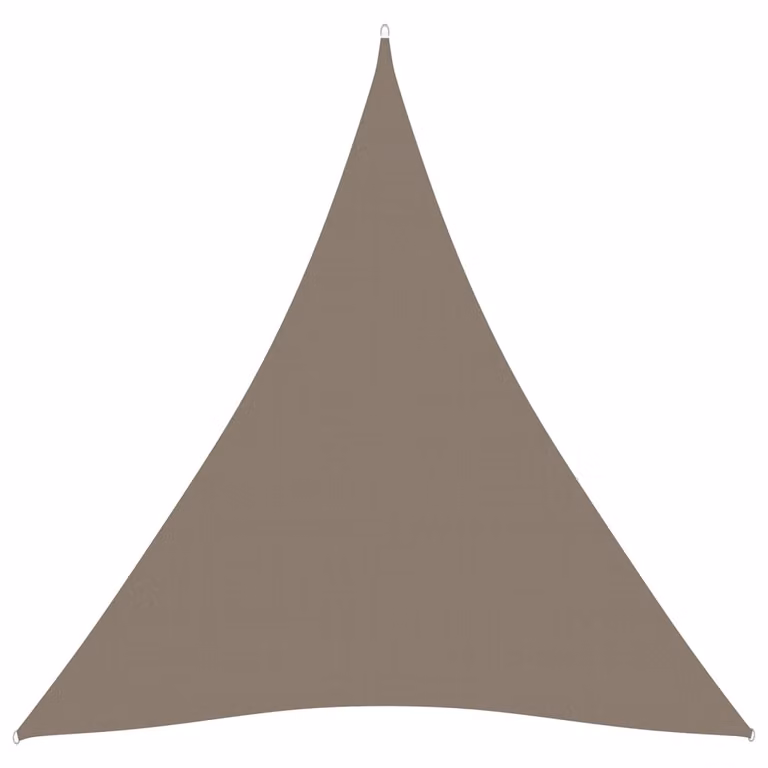 The Living Store Tenda da sole in tessuto Oxford triangolare 3x3x3 m Taupe