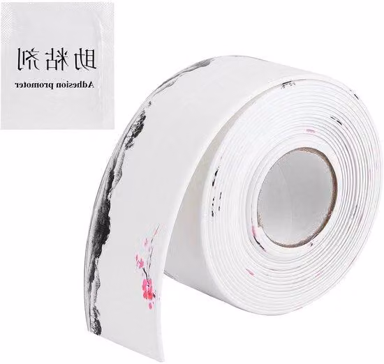 Set di guarnizioni autoadesive impermeabili in PVC e acrilico per la decorazione delle pareti, il bagno, la cucina e il WC.