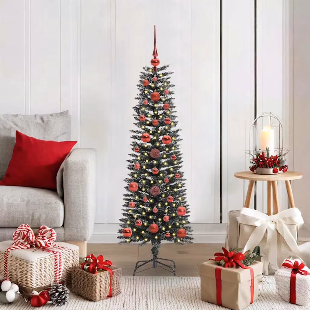 Albero di Natale artificiale vidaXL verde con 150 LED luce bianca calda, Altezza: 120 cm