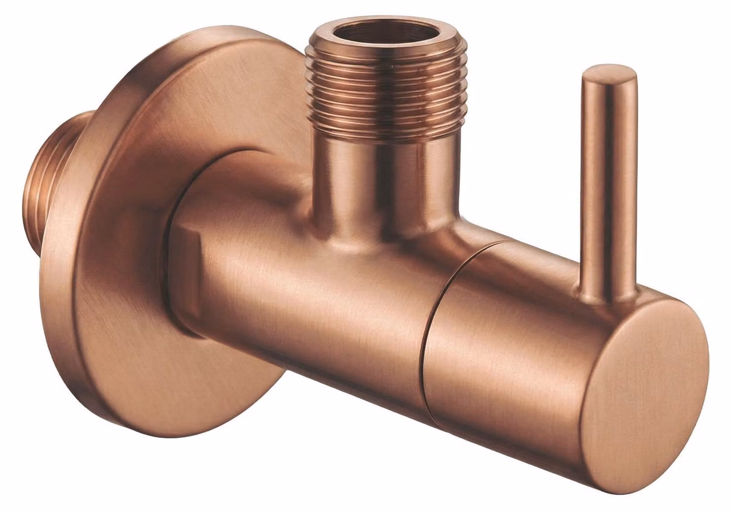 Rea Valvola Ad Angolo 1/2" X 3/8" Brush Copper