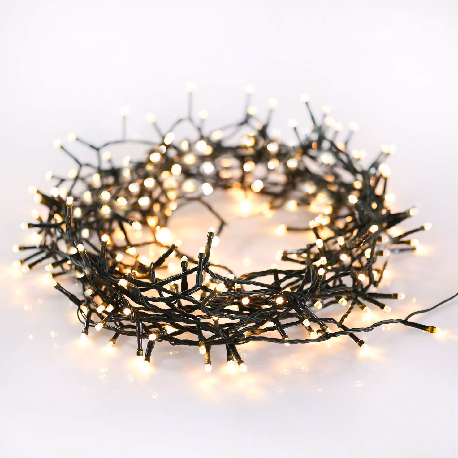 Catena luminosa a LED, 60 LED, 8 modalità, timer, luce bianca calda, 743 cm