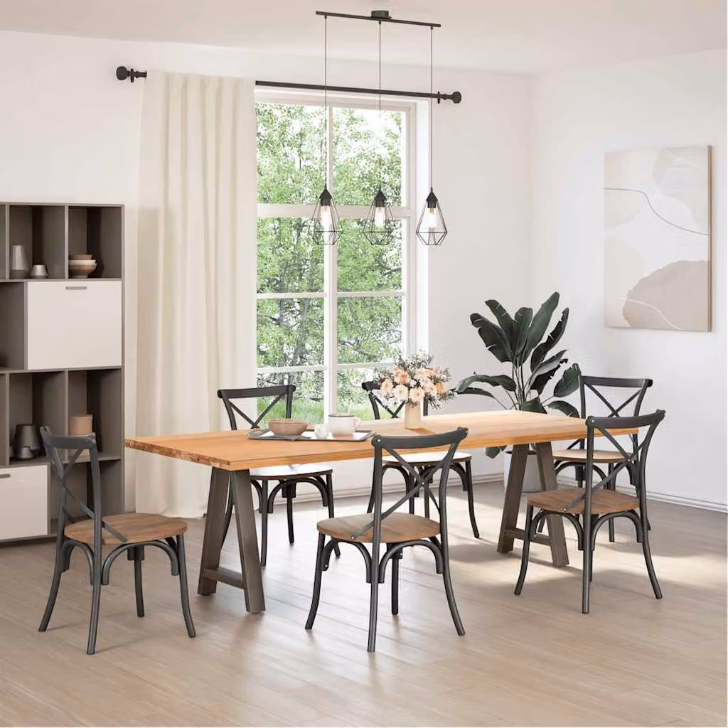 vidaXL Gambe per tavolo da pranzo a forma di A 2 pz 50x(72-73) cm