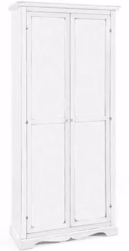 Armadio porta scarpe in legno bianco laccato Mobili 2G L/P/H: 87 x 40 x 192 cm – 1