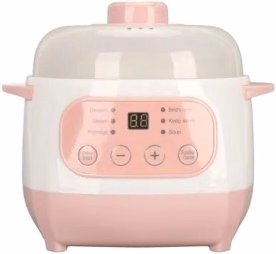 Cottura Lenta Elettrica 1L - Piastra Interna Ceramica & Timer 24 Ore