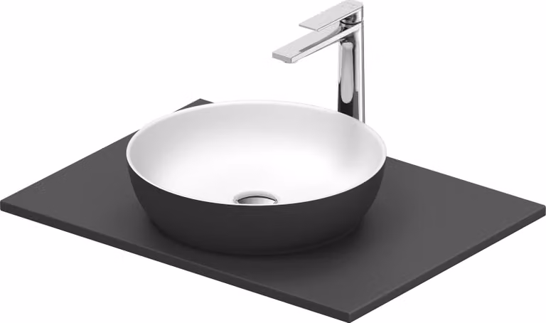 Set de lavabos Duravit Sivida rond avec console 680x500x123mm, 268012FI00, 268012FI00