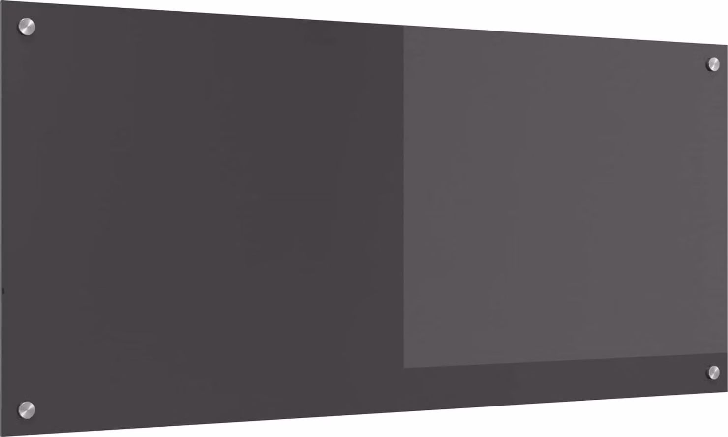Schienale da cucina Grigio scuro 110 x 50 cm vetro temperato