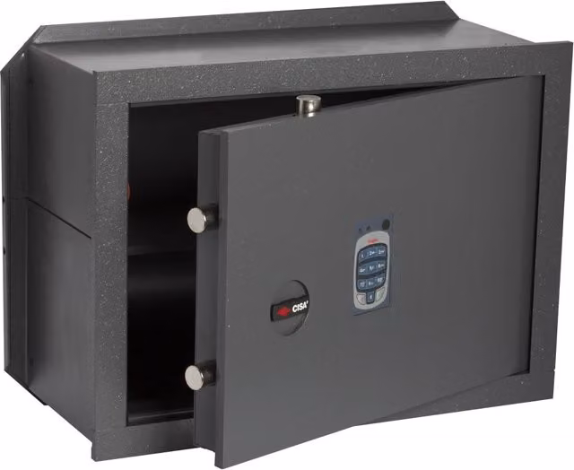 Cassaforte da muro elettronica Cisa in acciaio grigio L/P/H: 42 x 30 x 20 cm