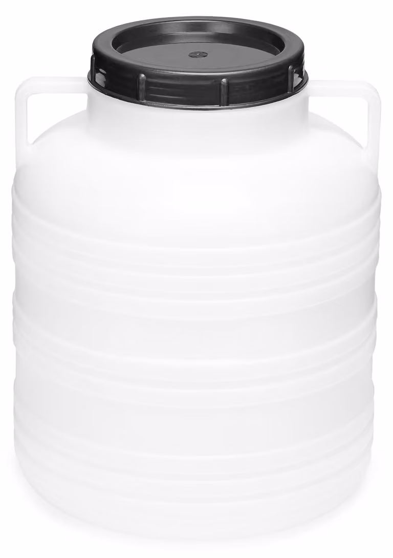 Garronda 20L fusto in plastica HDPE per alimenti per casa e giardino GD-0078, bianco