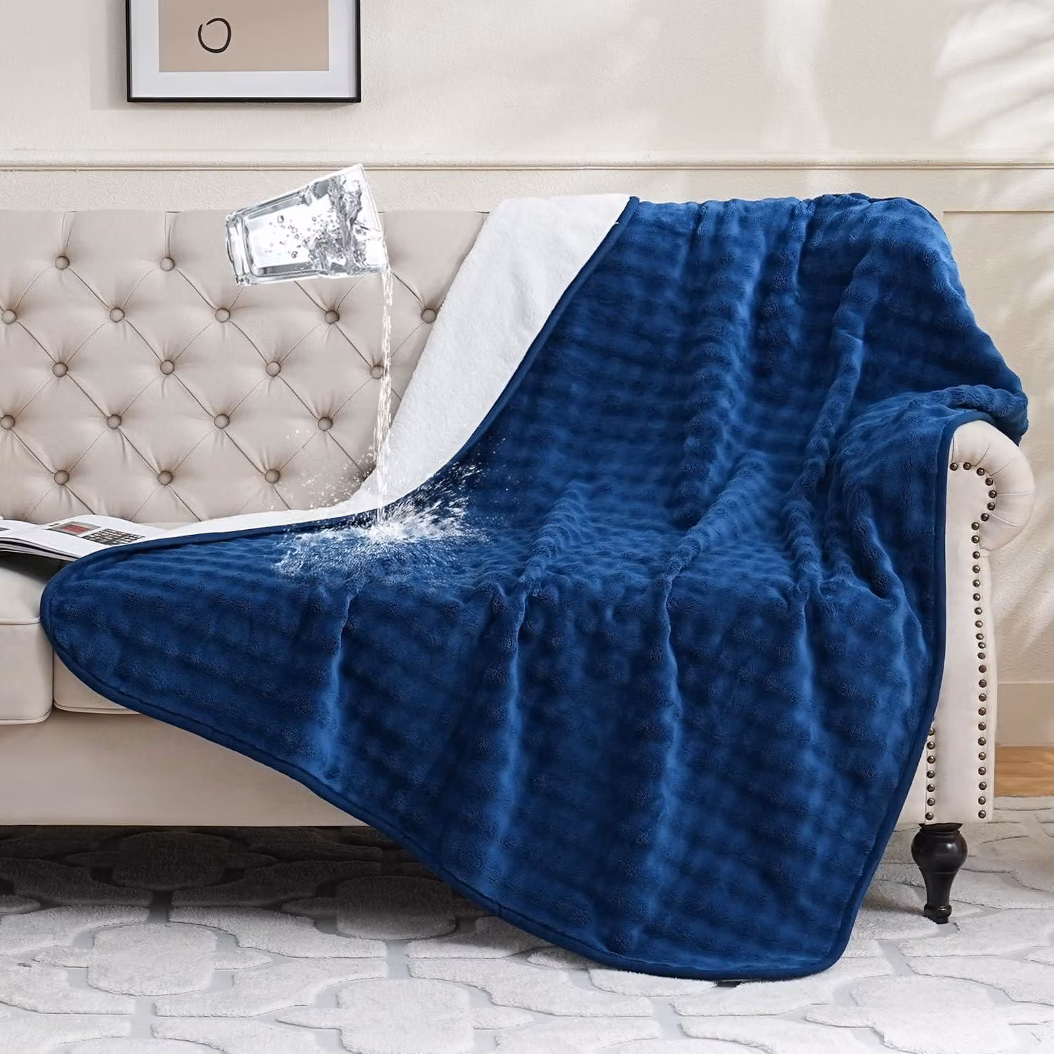 Solidchoice - Coperta impermeabile per animali domestici, 50x60 pollici