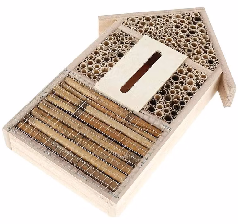 Albergo per insetti Groot - Albergo per api - Albergo per farfalle - Albergo per insetti in legno - Struttura multifunzionale - Realizzato a mano con materiali di alta qualità - Casa per insetti