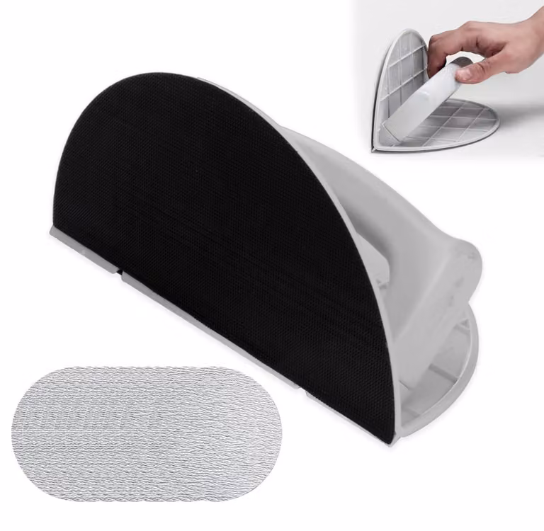 Levigatrice portatile a forma semicircolare, con 10 dischi abrasivi di grana 240