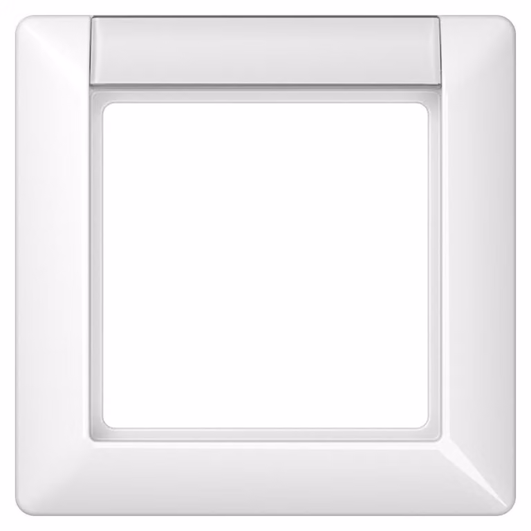Cornice Jung 1-gang aws con blocco titolo AS 581 NA WW