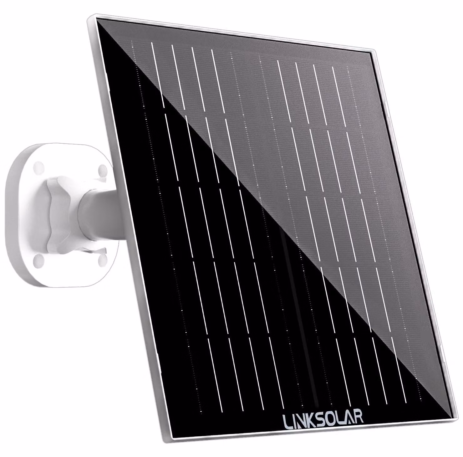 Pannello solare da 5 W per telecamere di sorveglianza, grado di protezione IP65, connettori Micro-USB/DC/USB-C, cavo da 2,5 metri