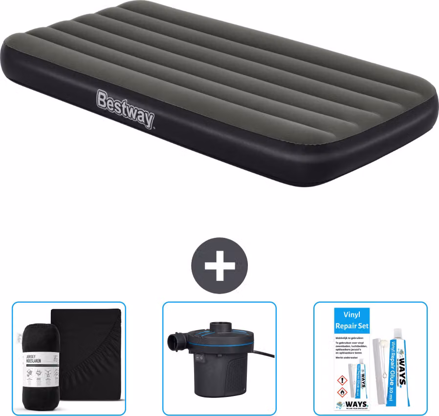 Materasso gonfiabile Bestway - 1 persona - 99 x 188 x 28 cm - Blu - Accessori inclusi