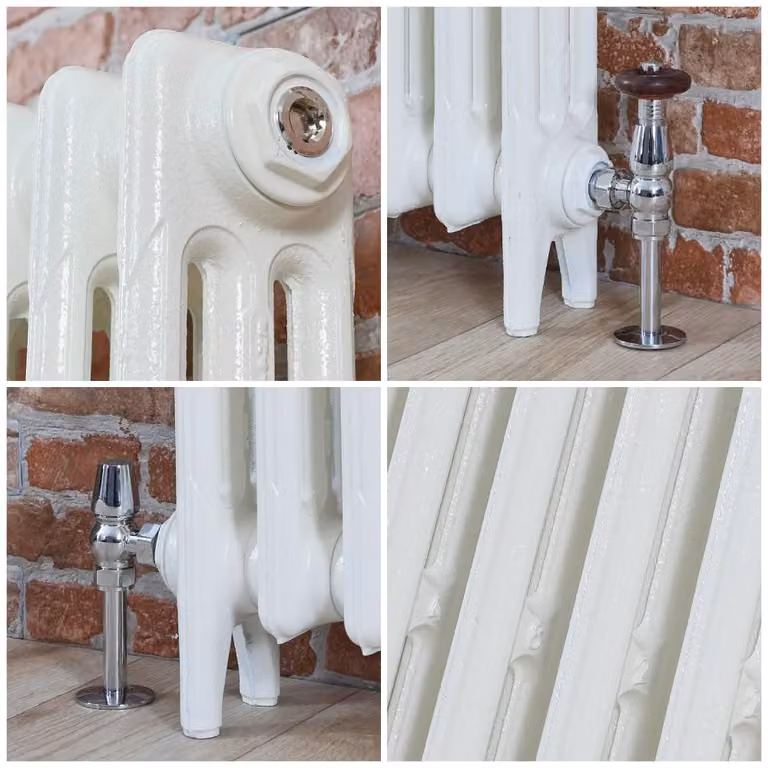 Radiatore in Ghisa - 3 Colonne - Bianco Porcellana - 760mm x 263mm