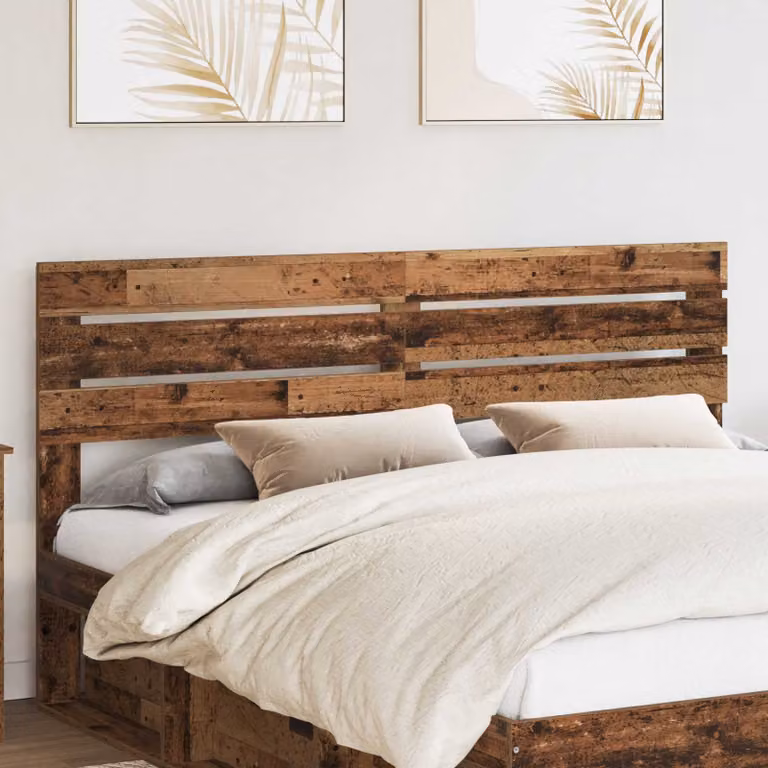 Testiera per letto moderna vidaXL in legno ingegnerizzato color marrone
