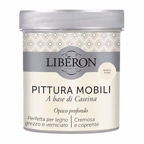Libéron Pittura Mobili a base di Caseina Bianco Piuma 0,5L
