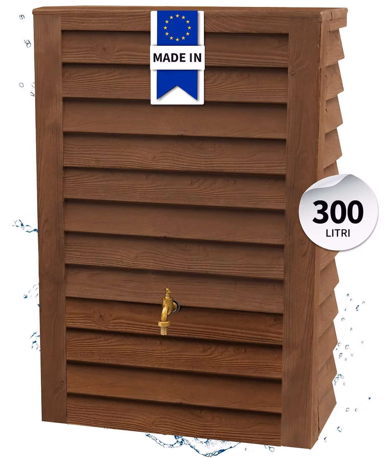 GARANTIA WOODY Junior serbatoio a parete 300 L, darkwood