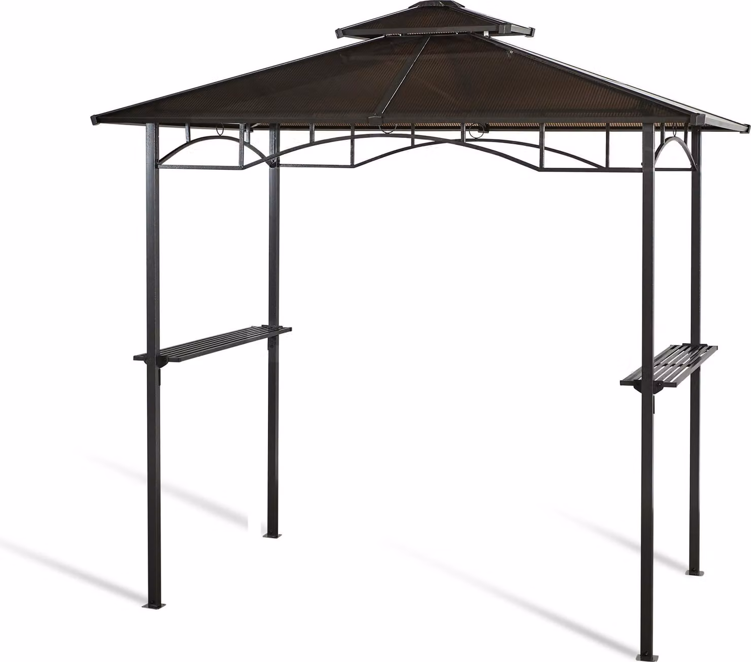 Grasekamp Padiglione BBQ Grill Hardtop 1,5x2,4m Padiglione Grill in policarbonio a doppia copertura