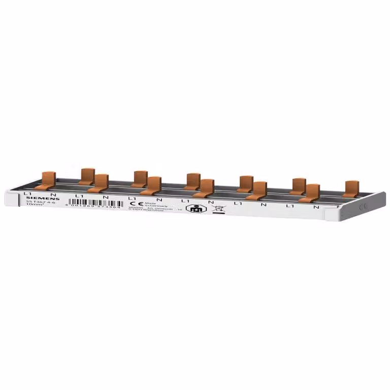 Barra collettrice Siemens compatta, connessione 10mm2 1p/N 6x dispositivo compatto 1 TE 5ST36746