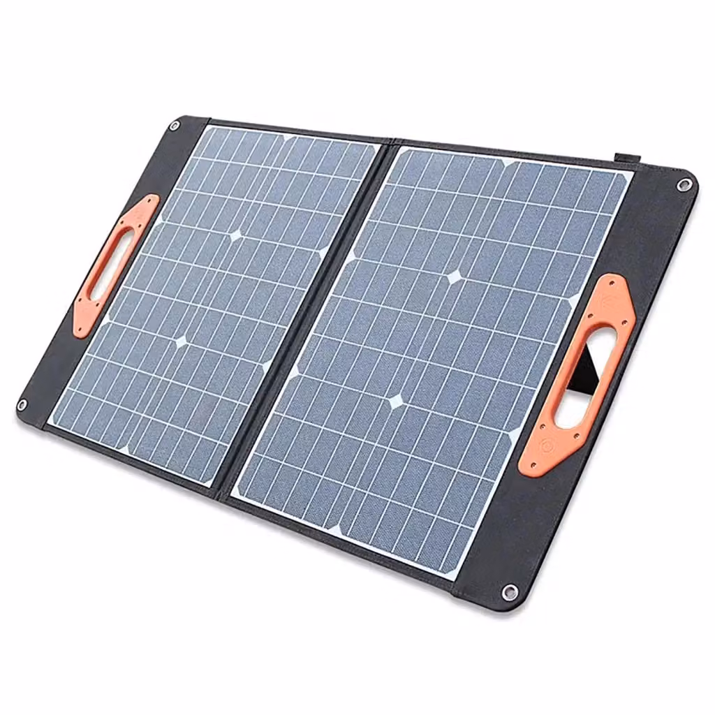 Pannello solare pieghevole portatile PLANETITALY 120W fotovoltaico 19.8V colore nero per ricarica batterie e generatori elettrici – 2