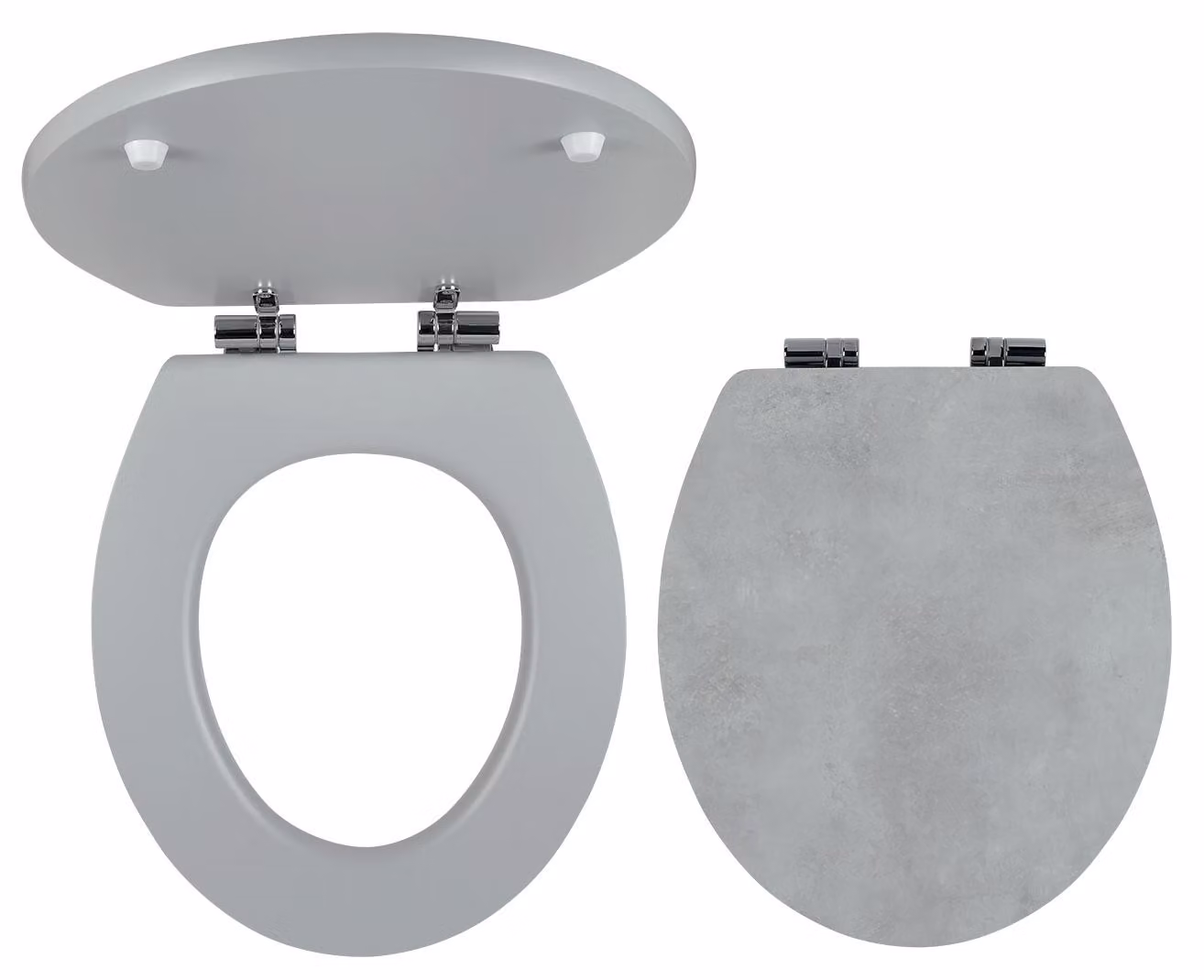 Sedile WC Novaservis, MDF con stampa, cerniere in metallo cromato WC/SOFTSTONE1
