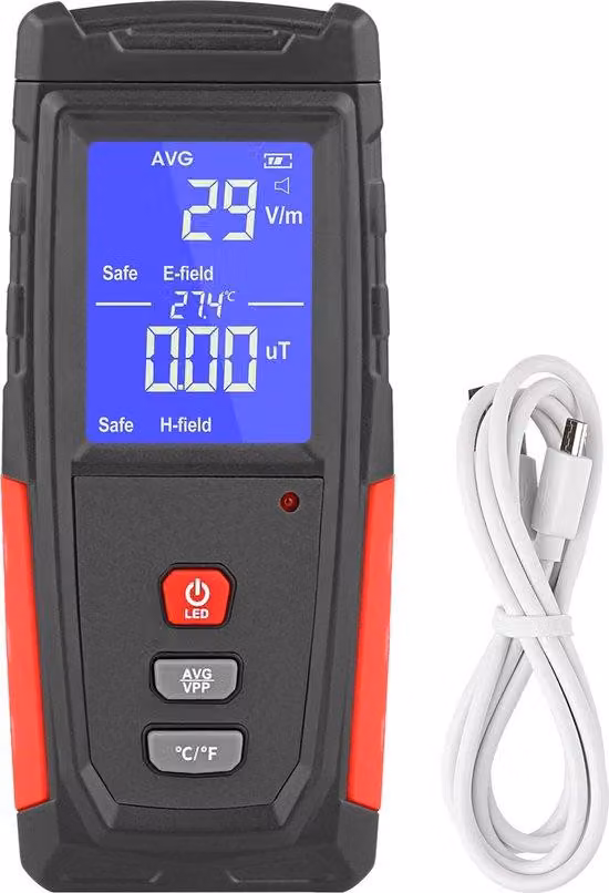 Attrezzatura per cacciatori di fantasmi K2 Misuratore EMF Spiritbox Nero