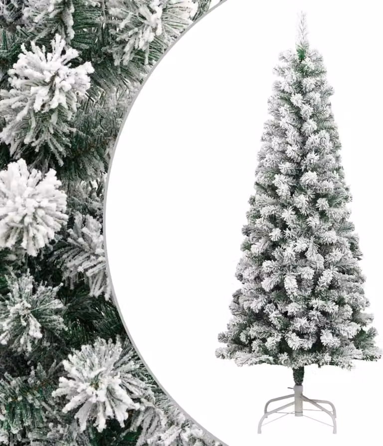 Maison Exclusive - Albero di Natale artificiale pieghevole con effetto neve, 210 cm