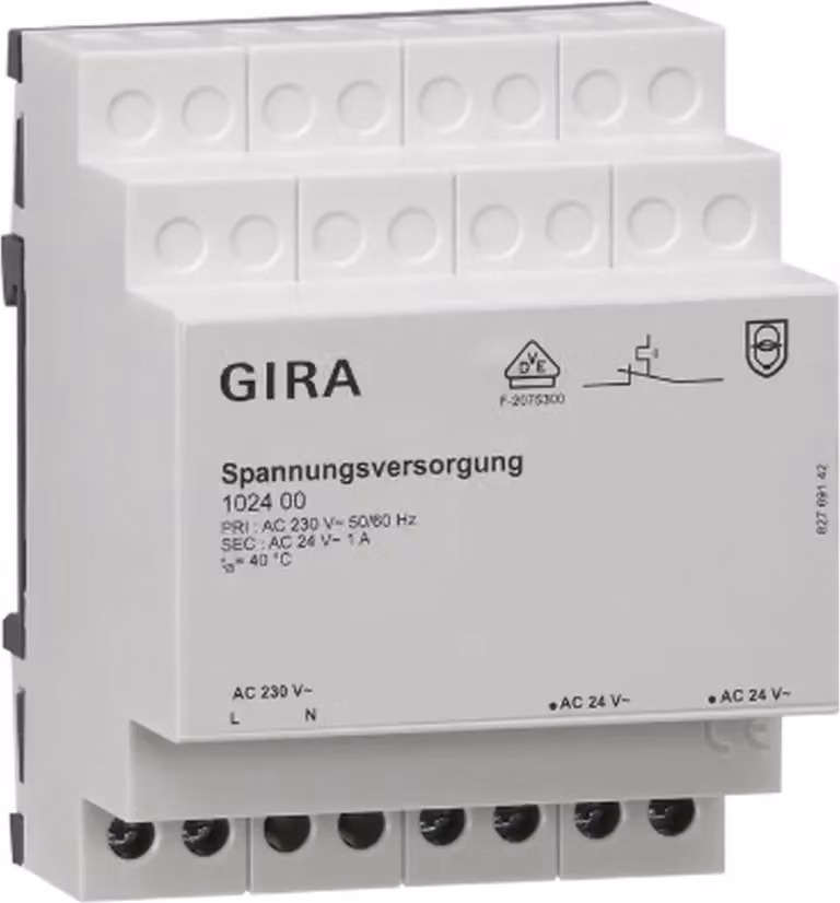 Alimentatore Gira AC 24 V 1 A REG Accessori, 1 pz.