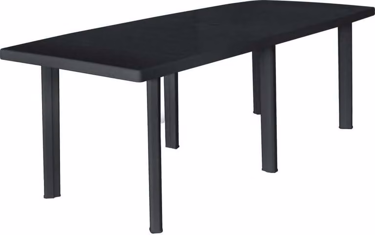Maison Exclusive - Tavolo da giardino antracite 216x90x72 cm Plastica