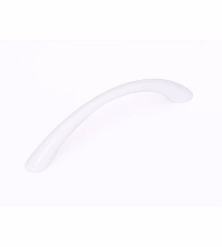 Maniglia in plastica laccata bianca 128 mm