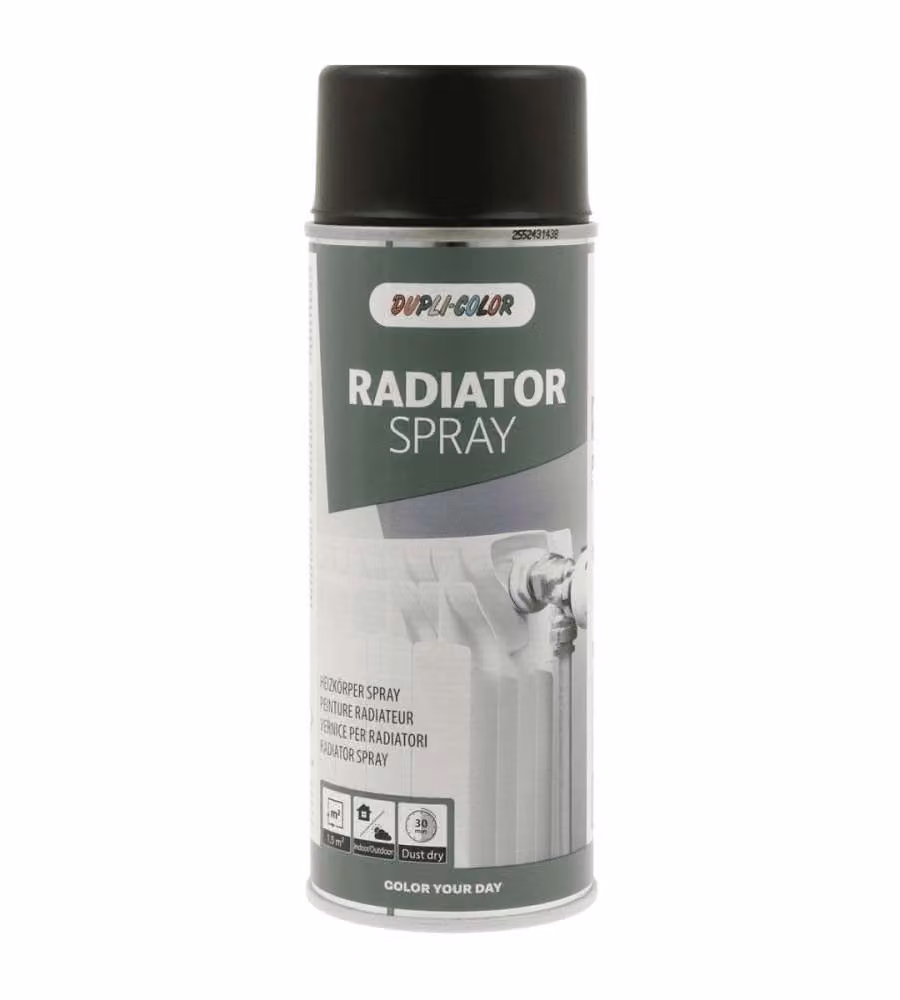 Dupli Colour Vernice Spray RAL 9005 Nero Opaco per Radiatori 400 ml