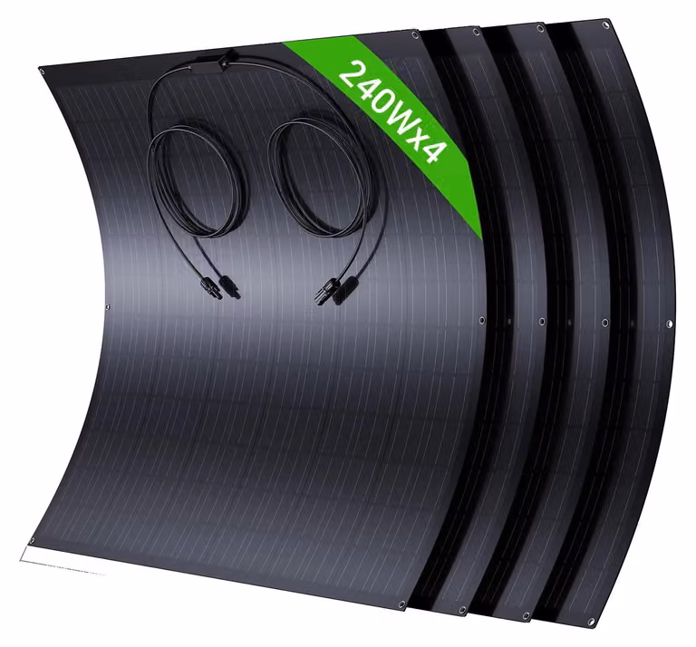 Kit di pannelli solari, potenza in uscita 960 W, design flessibile, 240 W * 4