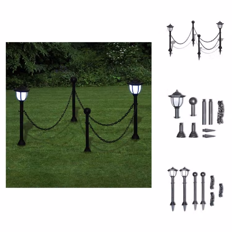 2x lampada LED luce solare lampada da esterno lampada da giardino lanterna - illuminazione esterna