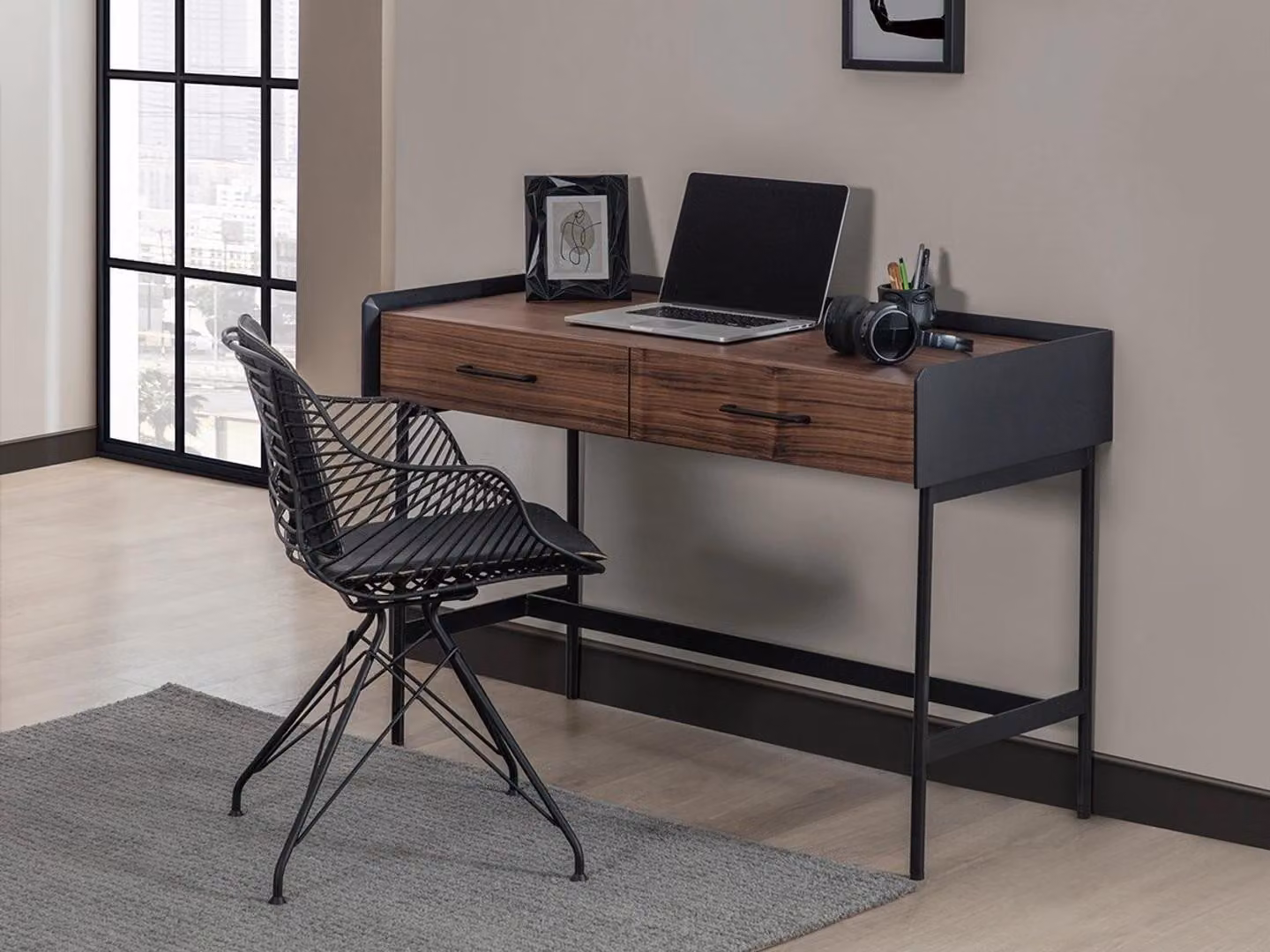 Luxus Schreibtisch Tisch Schlafzimmer Stil Modern Holz Tische
