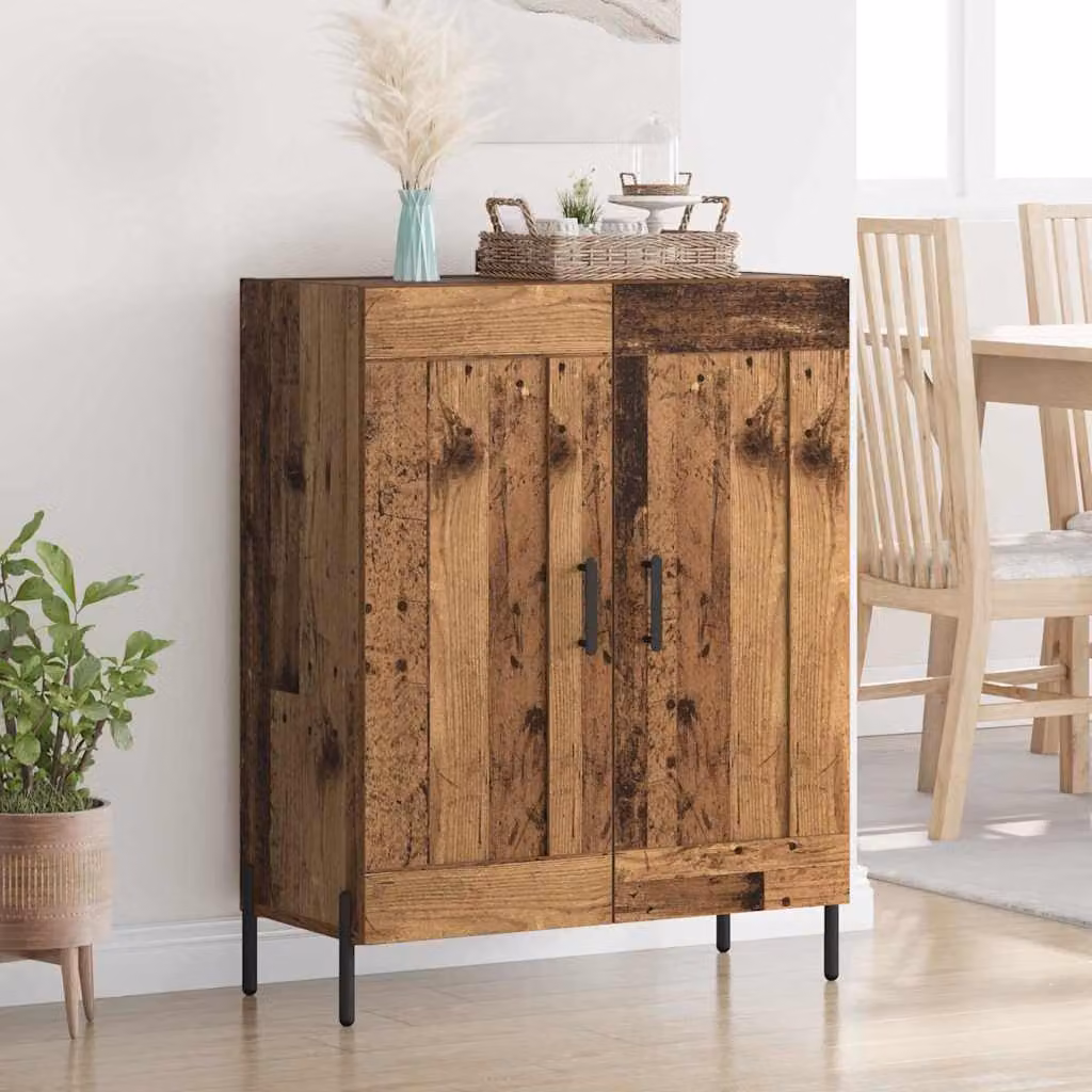 Credenza moderna vidaXL in legno vecchio marrone L: 69,5 cm, P: 34 cm, H: 90 cm