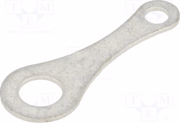 5 connettori a crimpare ad anello, filettati M4, passo 0,5 mm, per saldatura, diametro: 4,32 mm, in ottone, modello 7333 - connettori per saldatura