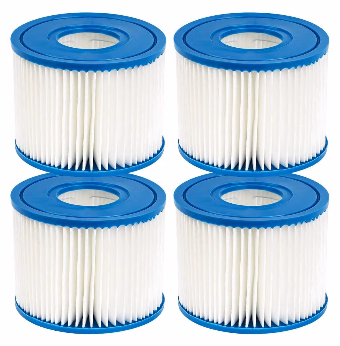 Set di filtri per piscina, composto da 4 pezzi: - Intex PureSpa, modello S1 - Bestway, modello VII 58283E - Cartuccia per modello 29001E - Facile da pulire - Materiali di alta qualità - Filtro a cartuccia