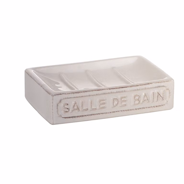 Portasapone d'appoggio in ceramica VV11 Gedy serie VIVIENNE Bianco