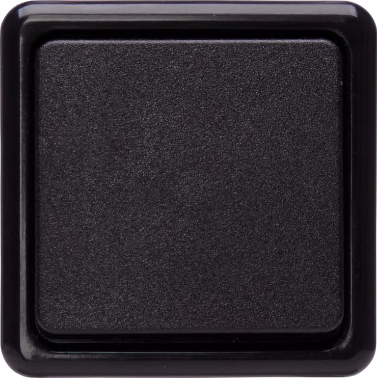 Interruttore a due vie, da incasso, nero, 10 A, 250 V, grado di protezione IP20