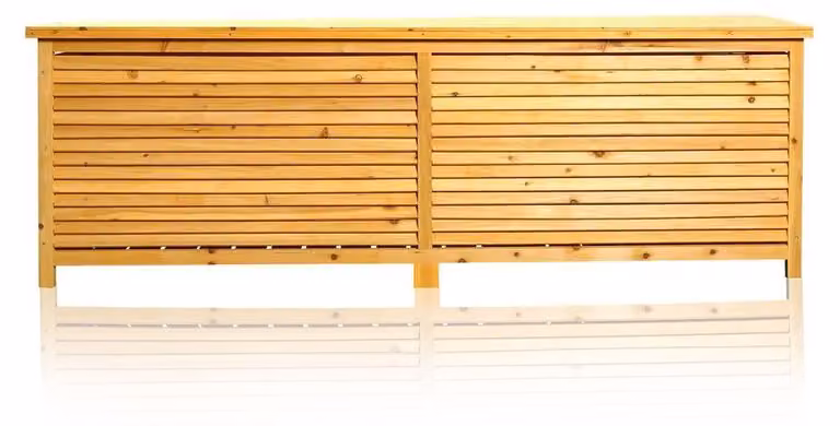 XXL Cassapanca da giardino marrone Cassetta porta cuscini Cassetta porta coperte Contenitore Terrazza Mobili da esterno
