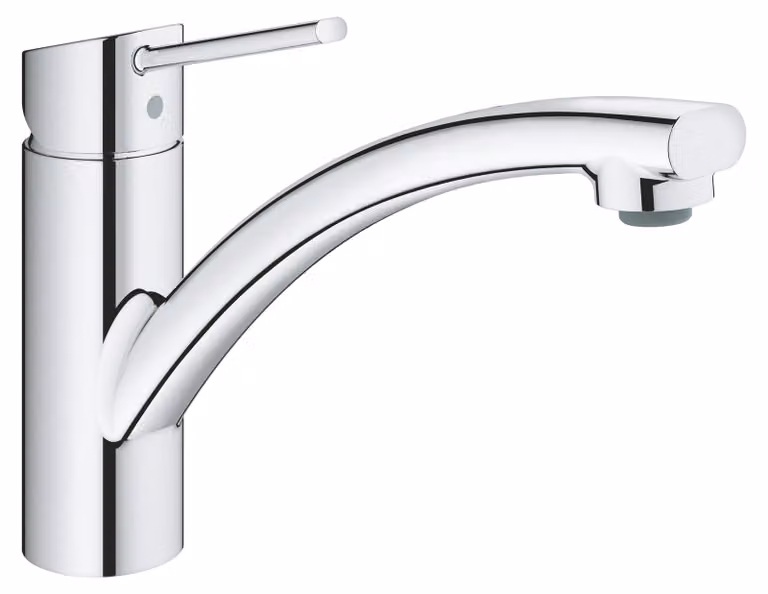 Rubinetto monocomando per lavabo, cromato, con un raggio di rotazione di 140°, attacco DN 15