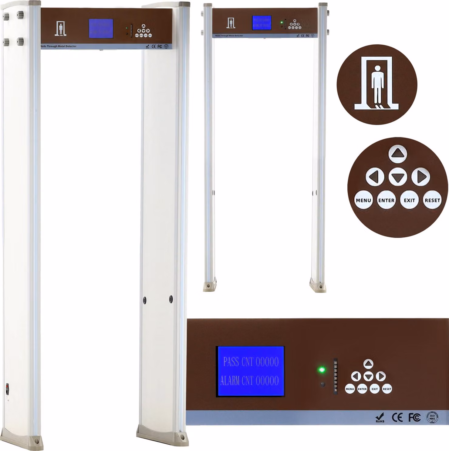 Metal detector a portale con display digitale e sensibilità regolabile Z-557M