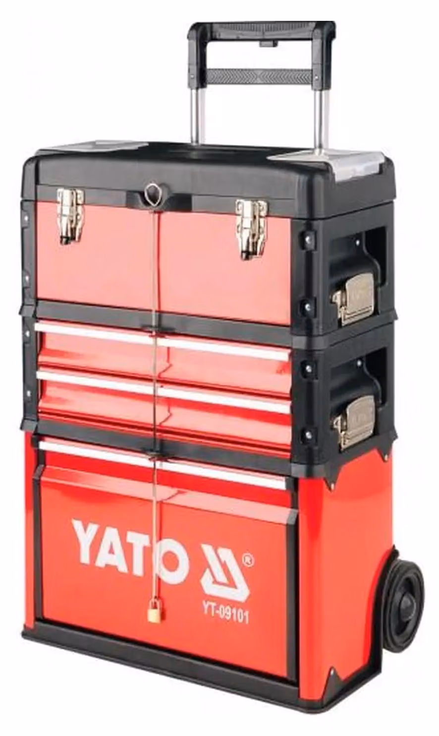 Yato YT-09101 cassetta per minuteria/attrezzi Cassetta per attrezzi in metallo nero, rosso